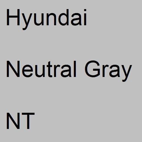 Hyundai, Neutral Gray, NT.